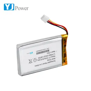 3.7v Lithium Polymer Battery 105080 5000mAh High Capacity Rechargeable Battery Lipo With Wire For GPS Device