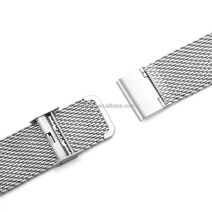 12mm à 26mm En Métal Inoxydable <span class=keywords><strong>Montre</strong></span> En Acier Bande Fil Shark Mesh Bracelet Lien - Product Image 6
