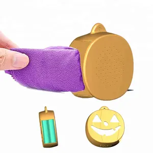 Custodia da trasporto in Silicone per asciugamano in microfibra di zucca con custodia portatile per regalo di Halloween