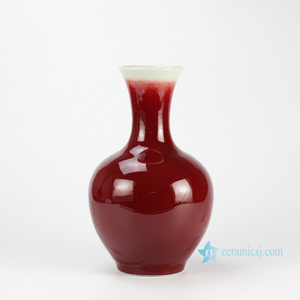 RZCN07 Oxblood smaltato vaso di ceramica