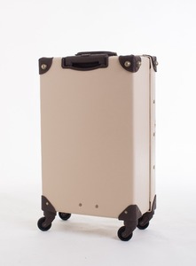 <span class=keywords><strong>Valise</strong></span> décorative de style vintage blanche avec <span class=keywords><strong>4</strong></span> roulettes pivotantes - Product Image 2