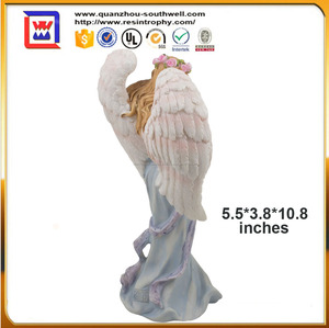 Résine permanent prier ange Statue et spirituelle et Christian Decor Figurines et Sculptures et polyrésine permanent ange - Product Image 3
