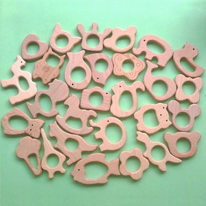 Soporte de dentición ecológico, mordedor para bebés, accesorios DIY, mordedores de madera, mordedores naturales para bebés