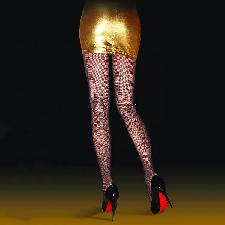 Shiny Sexy Nylon Feet Tube Stockings Women Pantyhose