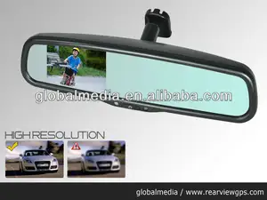 3.5 pulgadas espejo retrovisor del coche monitor con sensor de aparcamiento, Cámara especial del coche