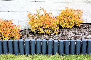 Gazon Border Edge Palissade-Tuin Rand Hekwerk Kleur Grijs 2.24 M