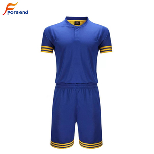 Wholesale custom sublimation blank short-sleeve blue and yellow basketball jerseys - Product Image 1