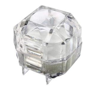 शीर्ष गुणवत्ता एक्रिलिक प्लास्टिक cristal अंगूठी earing पैकिंग vinycl गहने बॉक्स - Product Image 3