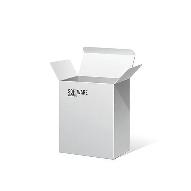 ขายส่ง Matt สีขาวกระดาษแข็งกระดาษซอฟต์แวร์กล่องบรรจุภัณฑ์สำหรับบรรจุภัณฑ์