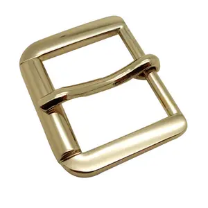 DK-ZK0174-30 glänzende helle Gold galvani sierte Nadel schnalle unwirklich Rollens chnalle für Gürtel