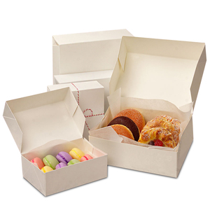 Factory Price White Matte Premium Auto-Popup Bread Packaging Paper <strong>Bakery</strong> <strong>Boxes</strong> - Product Image 1