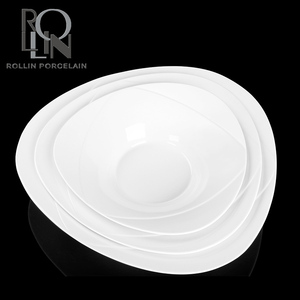 Hotel popular tamaño diferente comida <span class=keywords><strong>occidental</strong></span> plato grano redondo porcelana plato llano - Product Image 6