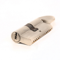 Cilindro de cerradura de puerta de latón de alta seguridad de 60(30 + 30)mm con perilla de apertura única con 5 teclas de ordenador