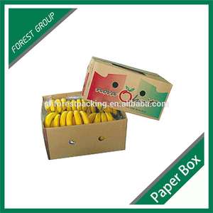 PAS <span class=keywords><strong>CHER</strong></span> PRIX PACK FEL PLIÉ PAPIER CARTON BOÎTES POUR L'EMBALLAGE BANANES FRAÎCHES TOP VENTE - Product Image 2