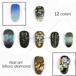 Micro Pixie Strass 3D Nail 1.2mm Nail Strass Décoration - Product Image 6