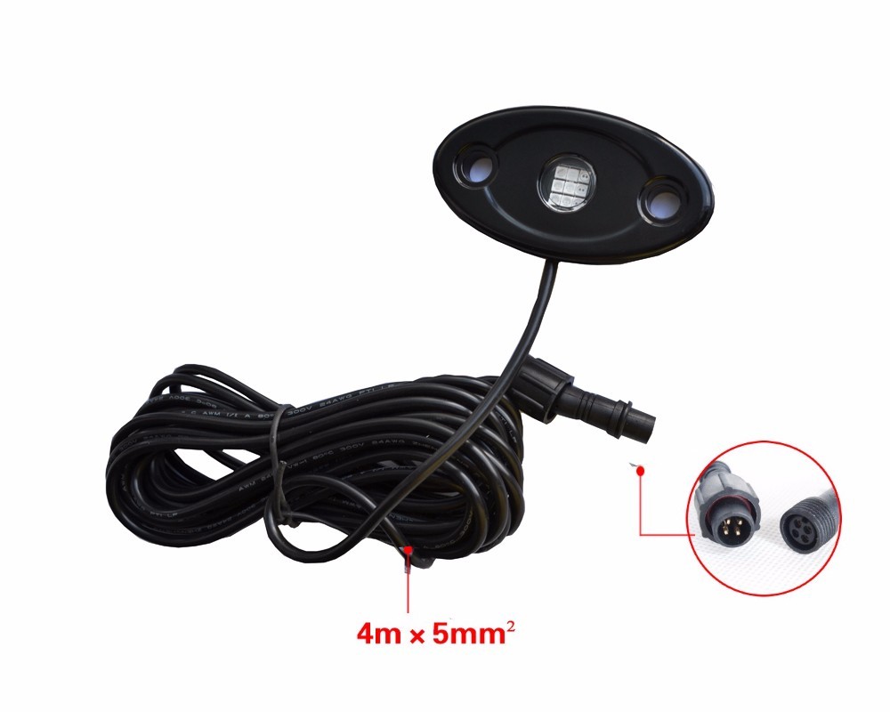 Música Controlada RGB Impermeable mini multicolor Roca Llevó La Luz