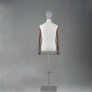 Cubierta <span class=keywords><strong>de</strong></span> tela medio cuerpo Torso masculino maniquí con vestido <span class=keywords><strong>de</strong></span> Base <span class=keywords><strong>de</strong></span> la venta caliente - Product Image 5