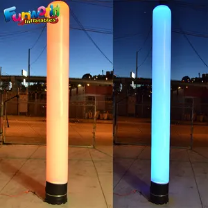 Partij decoratie opblaasbare bruiloft verlichting opblaasbare LED pijler voor reclame