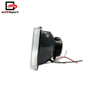 Phares universels blancs transparents Halo 7X6 H4 Faisceau scellé H6014 H6052 H6054 Conversion de phare automobile - Product Image 5