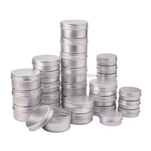 Manufactured 30g/40g/50g/60g/80g/100g aluminum screw tin for tea packaging. cosmetic metal tins