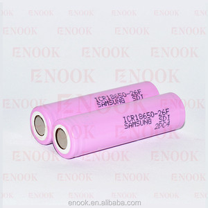 2016 enook batterie Samsung 18650 2600 mAh 26F IMR wiederaufladbare li-ion akku die beste 3,7 V 18500 lithium-teig - Product Image 2