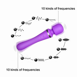 PgradPowerful Vibrate Wy assassager ordordless, chargeable recargable con 20 Magic Vibration oodes, hihisper uuiet, aterproof