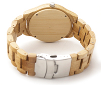 Montre en bambou avec Logo personnalisé pour homme et femme, vente en gros, 100%