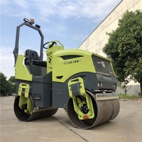 Rouleau Compresseur Vibratoire Mini de 1, 3 et 5 Tonnes, Rouleau d'Asphalte à Double Tambour, Rouleau Routier Diesel de 330 kg à 5 Tonnes (Jusqu'à 5000 kg)