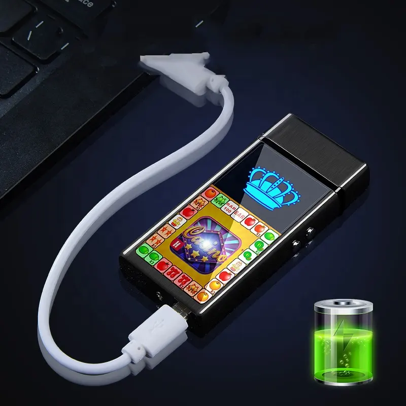 New Idea High Quality Creative Electric Lighter for Cigarettes Fancy with Playing Games