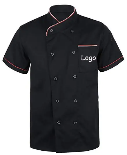 Custom cook uniform chinese guangzhou kitchen uniformes de chef de cocina para for men hotel restaurant chef shirt