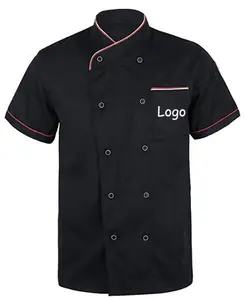 Custom cook uniform chinese guangzhou kitchen uniformes de chef de cocina para for men hotel restaurant chef shirt