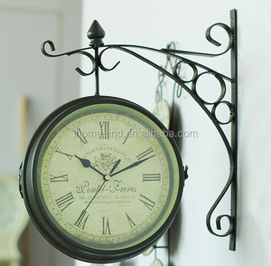 Horloge décorative double face pour la maison, horloge murale extérieure, horloge de rue - Product Image 3