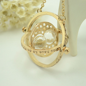 Collier Whoselase Fashion en or, style <span class=keywords><strong>Harry</strong></span> <span class=keywords><strong>Potter</strong></span>, avec pendentif <span class=keywords><strong>sablier</strong></span>, en promotion - Product Image 3