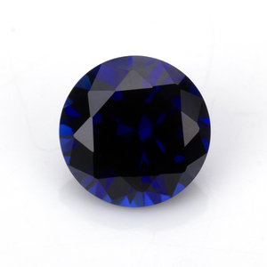 Synthétique corindon rond 6.5MM, 34 # saphir bleu, de grande qualité, vente en gros, livraison gratuite - Product Image 1