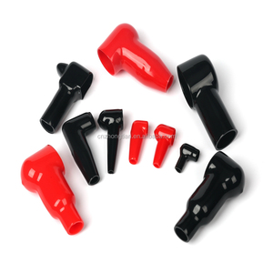 6-Piece Battery Terminal Covers - Red & Black PVC Insulating Protector Caps For Car, Boat, Motorcycle - View #3