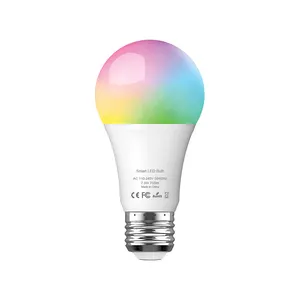 SESOO WiFi 灯泡 RGB 可与亚马逊 Alexa 家庭自动化无线 SL-7W/10W wifi RGB LED 智能灯泡配合使用
