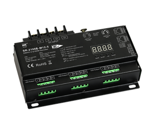 Controlador <span class=keywords><strong>DMX</strong></span> RDM de 12 Canales (Autónomo) y Esclavo SR-2108B-M12-5 - Product Image 2
