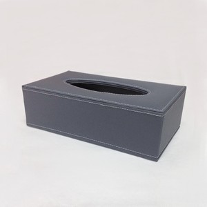 กล่องทิชชู่หนัง PU ทรงสี่เหลี่ยมผืนผ้าสีขาวหรูหรา - Product Image 2
