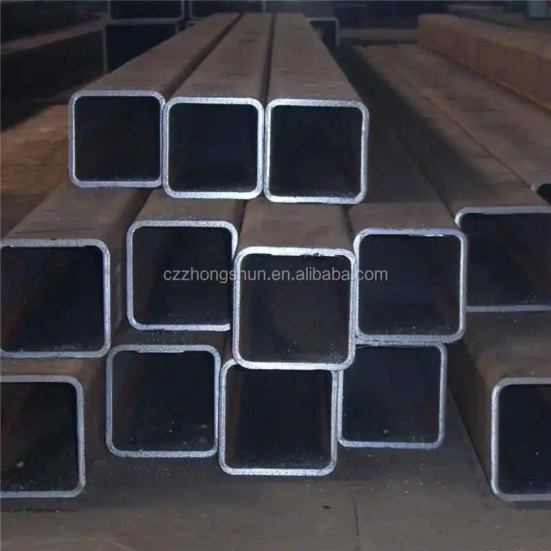 中空断面亜鉛メッキ長方形溶接鋼管黒パイプ建材用中国オンライン販売