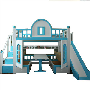 Niños de madera cama precio de fábrica Funigation y niño habitación doble con camas para los niños - Product Image 1