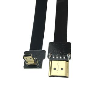 फ्लैट पांचवें वेतन आयोग केबल FPV रिबन फ्लेक्स A3 C1 90 डिग्री माइक्रो hdm केबल - Product Image 5
