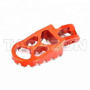 Orange billette moto pièces en aluminium usinées par commande numérique par ordinateur repose-pieds, repose-pieds pour KTM SX SX-F <span class=keywords><strong>SXF</strong></span> XC-F 125 250 <span class=keywords><strong>350</strong></span> 450 <span class=keywords><strong>2016</strong></span> - Product Image 6