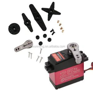 Venda quente 25kg digital inteligente Torque HV Brushless Robot Arm RC Servo Motor Torque Servo Para HPI XL Helicóptero/Carro/Barco