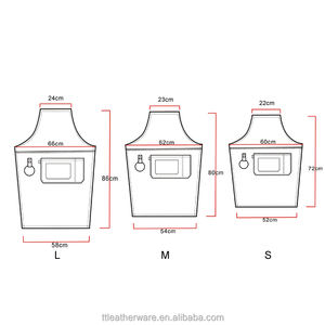 De Denim delantal con logotipo de lona de cuero Chef delantal de cocina - Product Image 6