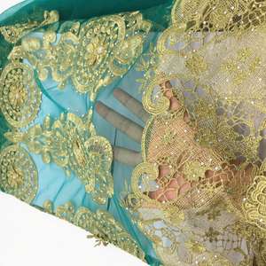 Elegante tessuto di pizzo francese ricamato Guangzhou J013 - Product Image 3