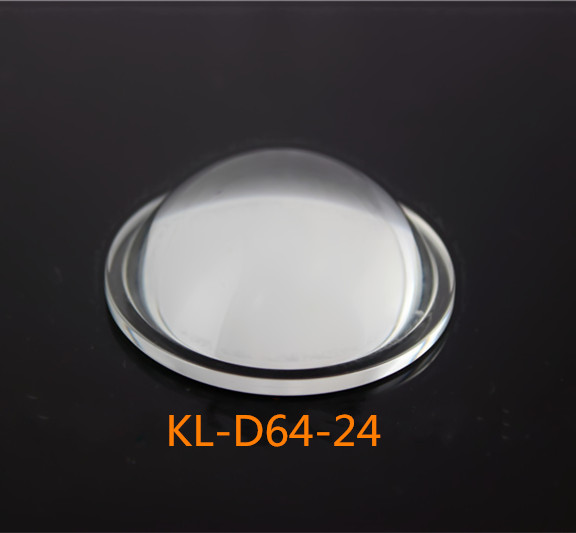 64mm plano convex glass lens for led automotive headlights