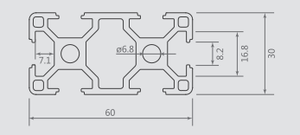 โครงอลูมิเนียมอัลลอยด์ CNC แบบ<span class=keywords><strong>3060</strong></span>รูปตัวทีโปรไฟล์อะลูมิเนียมพรีเมียม - Product Image 4