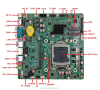 Placa base industrial Intel H110 i3 i5 i7 LGA1151 con memoria DDR4