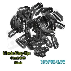 Großhandel 2,3 cm Schnapp clips mit Gummi Silikon Perücken Clips für Haar verlängerung Werkzeuge