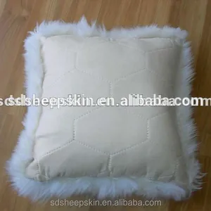 Piel de oveja auténtica para cojín de almohada, piel de castor esquilada auténtica, 322